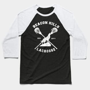 hockey grunge wolf Baseball T-Shirt